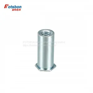 BSO-M3.5-6/8/10/12/14/16/18/20/22/25 Blind Threaded Standoffs PEM Standard Hex Blind Hole Pressure Riveting Stud Column thumbnail-1