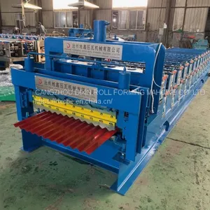 Fast Speed Corrugated IBR Double Layer Roof Sheet Tile Making Cold Roll Forming Machine Made In Cangzhou City With Good Quality thumbnail-2