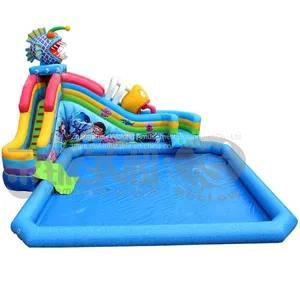 Water Park Playground Toys/ Backyard Water Slide/ Jumping Water Slide thumbnail-1