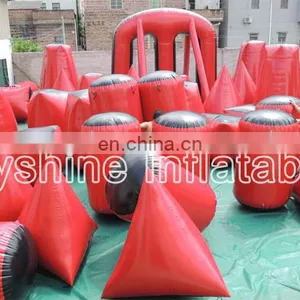 CS Game Archery Equipment PVC Inflatable Wall Lasertag Speed Ball Bunkers Set Air Soft Paintball Obstacle Bunker For Sale thumbnail-3