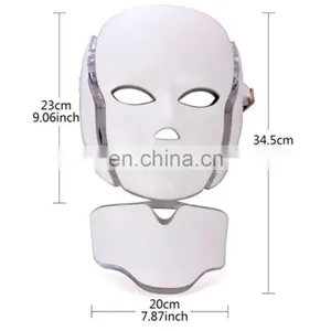 2021 New Facial Beauty Therapy 7 Colors Mask Led Neck Face Mask Led Mask thumbnail-6