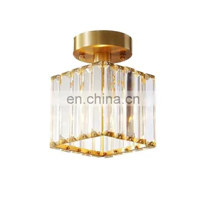 Modern Interior Ceiling Lights Fixtures Decorative Crystal Led Ceiling Suspended Light thumbnail-1