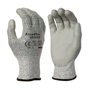 Anti Cut Level 5 13G HPPE Liner PU Coated EN 388 Cut Resistant Gloves thumbnail-2
