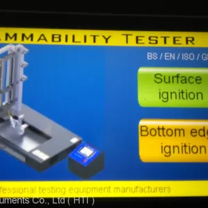 ECE R118 Automatic Multi-Purpose Vertical Flammability Tester With Touch Screen Control thumbnail-3