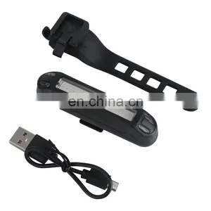 New Bicycle Tail Light Truck Tail Light Usb Charging Mountain Bike Red And Blue Safety Warning thumbnail-5