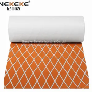 Nekeke Orange + White Diamond on Surface EVA Foam Decking Flooring for Boat Parts thumbnail-1