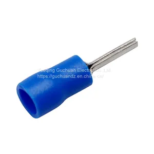 PTV Chip-shaped Pre-insulated TerminalPTV2-10 Plug-in Cold-pressed End Wire Ear Copper Nose thumbnail-1