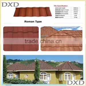Zinc Roof Tiles Light Building Material Sheet Metal Roofing Stone Roof Tile Nosen Type Quality Choice thumbnail-1