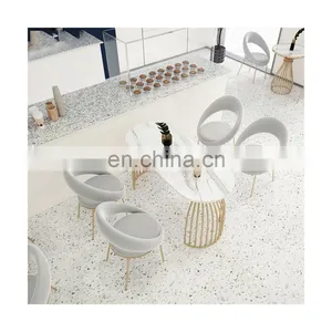 Home Furniture Dining Room Furniture Stainless Steel Frame Dining Chair Velvet Fabric Chair thumbnail-1