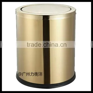 Stainless Steel Wave Cover Trash Cans thumbnail-5