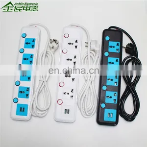 2022 Hot- Sale 4 Way Universal Extension Cord Socket With Switch thumbnail-3