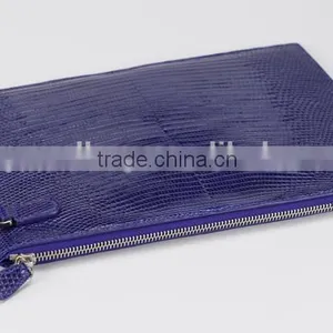 Luxury Lizard Skin and Sheep Leather Women Clutch Bag Leather Wrist Bags Wristlet Handbag for Men thumbnail-5