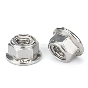 Steel Sheet Hex Flange Lock Nut With Metal Insert Grade 8 GB /T 6187 thumbnail-2
