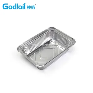 Rectanglar Aluminum Foil Container Wrinkle Wall Container thumbnail-3