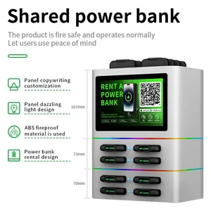 8-Port Power Bank Cabinet | Shared Charger With Dazzling LED Lights | Source Factory’s One-Stop Global HW&SW Development thumbnail-4