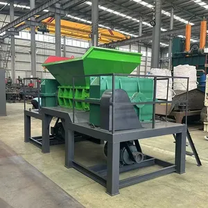 Dual-shaft Shredder for Paint Buckets and Large Blue Buckets; Waste Plastic Can Crusher; Old Car Can Shredder. thumbnail-3