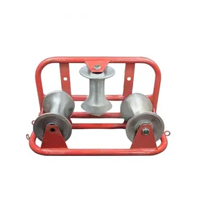 High-Strength Aluminum Cable Pulley 5-50T - For Power Transmission/Telecom Underground Trench Laying thumbnail-3