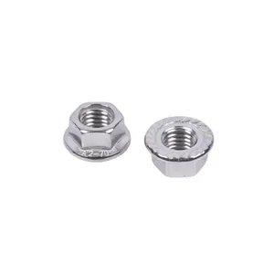 Anti-Rust Stainless Steel DIN 6923 Flange Nut With Serrated Metric Size Flange Hex Nuts SS316 SS304 thumbnail-3