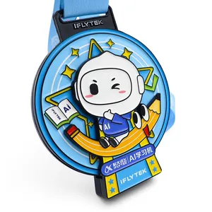 Chinese Style Galloping Horse & Crane Zinc Alloy Medal Custom Marathon Race Finisher Cultural Souvenir Medal thumbnail-3