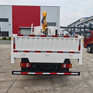 Sinotruk 3-seater Export-type Small Truck-mounted Crane Equipped With a 3-ton Xcmg Straight Boom Crane thumbnail-4