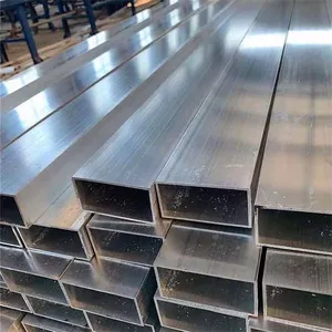 Factory Direct Aluminium Square Pipe & Rectangular Tubing Anodized Powder Coated for Construction