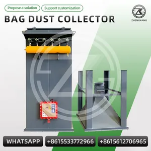 Boiler Exhaust Pulse Jet Bag Filter Dust Collector Industrial Baghouse Dedusting Unit Custom Working Temperature thumbnail-1