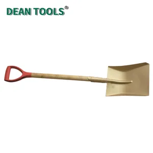 Brass Square Shovel,No Spark Square Shovel With Straight Blade and Comfort D-Grip Handle thumbnail-4