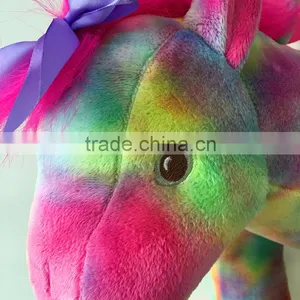 Custom Rainbow Stuffed Plush Horse Toy Bag for Kids thumbnail-2