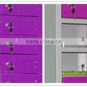 Multifunction Light Colored 16 Door Locker Cell Phone Charging Station Lockers for Sale Quality Choice thumbnail-2