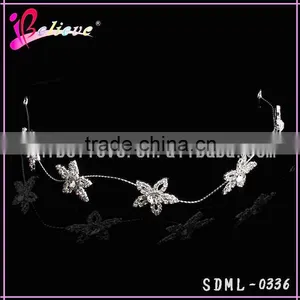 Chinese Products Wholesale Headband,clear Rhinestone Flower Headband,metal Headband thumbnail-1