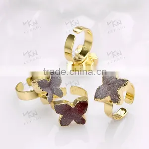 2016 Latest Gold Ring Designs, Natual Stone Gold Rings thumbnail-2