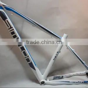 OEM Alloy Mountain Bike Frame XC29 White+blue MADE IN CHINA thumbnail-1