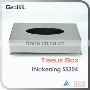 High End Oblong Metal Table Tissue Box thumbnail-1