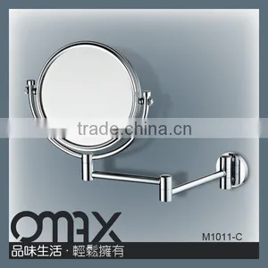 Hot Sell Brass Double Arm High Class Hotel Shaving Swivel Mirror thumbnail-1