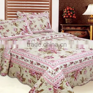 Stake Frame Flower Quilt King/queen Size Quilt/quilt With Customized thumbnail-1