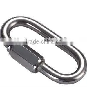 Stainless Steel AISI304 316 Quick Link, Zinc Plated Quick Link Carabiner Link thumbnail-1
