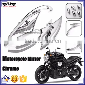 BJ-RM-036 Motorcycle Part Manufacturers Blade Style Universal Black CNC Motorcycle Mirrors for Harley thumbnail-1
