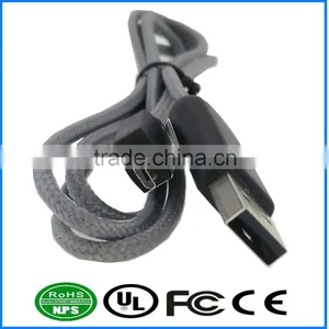 USB2.0 AM-Micro B Cable Braided Wire Sleeving/Sheathing High Speed Android Charging Cable Superspeed Datawire thumbnail-1