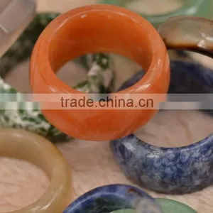 Mixed Different Style of Gemstones Rings Fashion Natural Stone Jewelry Ring thumbnail-2