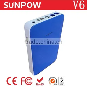 Sunpow Best Selling Portable Mini Emergency 12v Car Jump Starter Car Power Bank Car Battery Booster With Air Compressor thumbnail-3