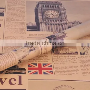 Student Art Paper Gift Wrapping Paper Newspaper Pattern thumbnail-2