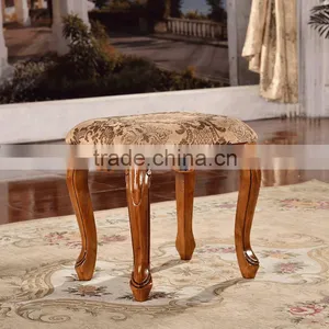 Handmade Vintage Wooden Foot Stool Chair thumbnail-1