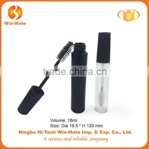 Two Colors Classical Cylinderical Flat 120*19.5mm Clear Plastic Cylinder Tube thumbnail-1
