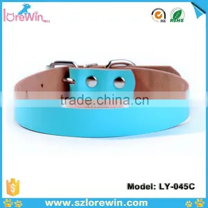 5 Color Options Cheap Personalised Leather Dog Collars thumbnail-5
