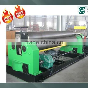 China Manufactruer W11 Three Roller Symmeterical Roll Forming Machine Plate Rolling Machine W11-50*2000 thumbnail-1