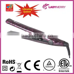 Factory Direct 100-240V Dual Voltage 230C/450F Nano Titanium Hair Straightener Iron CE Rohs CETLus CTUVus thumbnail-1
