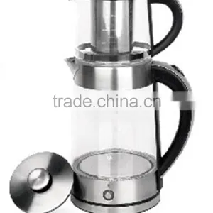 1.7L Portable Cordless Glass Electric Tea Maker thumbnail-1