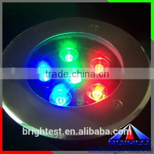 RGB Square Waterproof Fountain Light,white Round Led Underground Light for Garden and Road, thumbnail-1