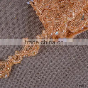 Best Quality Spangle Sequins Bead Lace thumbnail-1
