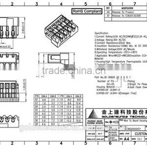0.8mm Pitch Plastic Housing 02~10, 12, 14~17, 20 Pins Electronics Product IDC Connector thumbnail-4